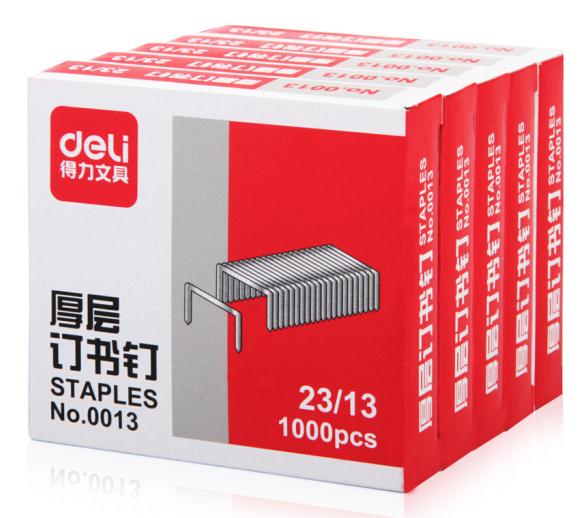 得力（deli）0013  厚层订书针 23/13 可订90